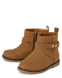 Bottines à clous fleuries pour petites filles