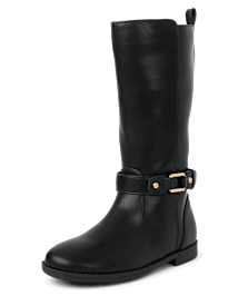 Girls Buckle Tall Boots