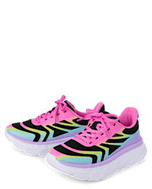 Girls Rainbow Running Sneakers