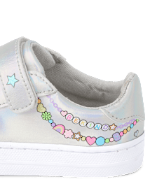 Baskets basses à motif holographique Doodle pour petites filles