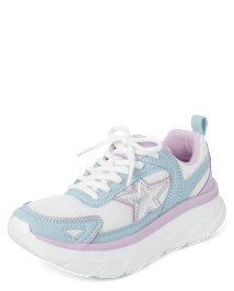 Girls Colorblock Star Running Sneakers