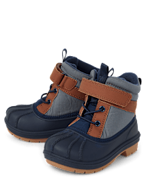 Toddler Boys Colorblock Lace Up Boots