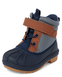 Toddler Boys Colorblock Lace Up Boots