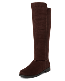 Girls brown knee boots 2025