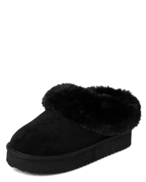 Girls black slip ons hotsell