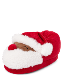 Unisex Toddler Matching Family Santa Slippers