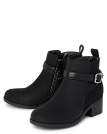 Girls Buckle Booties