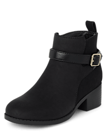 Girls Buckle Booties