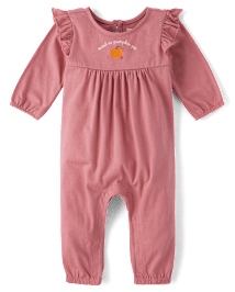 Baby Girls Pumpkin Pie Jumpsuit