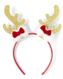 Girls Glitter Antler Headband