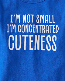 Baby And Toddler Boys Concentrated Cuteness Graphic Tee