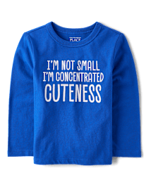 Baby And Toddler Boys Concentrated Cuteness Graphic Tee