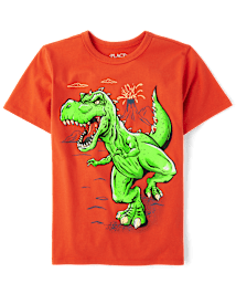 Boys Dino Volcano Graphic Tee