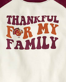 Unisex Baby And Toddler Matching Family Thankful Cotton And Flannel Pajamas