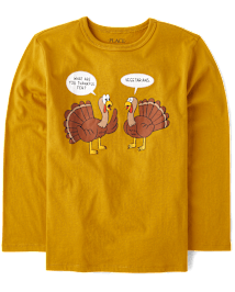 Boys Turkey Humor Graphic Tee