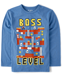 Boys Boss Level Graphic Tee