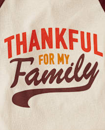 Unisex Kids Matching Family Thankful Graphic Tee