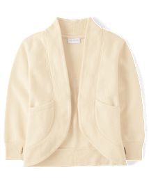 Open fleece cardigan on sale