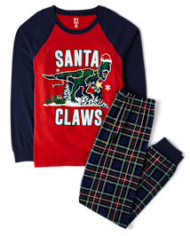 Pyjama Homme Dad And Me de Noel Phosphorescent manches longues raglan Dino coton TIDAL The Children s Place CA