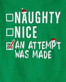 Pyjama ajusté en coton pour enfants Glow Nice List