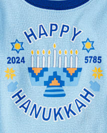 Unisex Baby And Toddler Matching Family Glow Hanukkah Snug Fit Cotton Pajamas