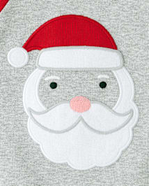 Pyjama ajusté en coton pour bébé et tout-petit avec visage de Père Noël