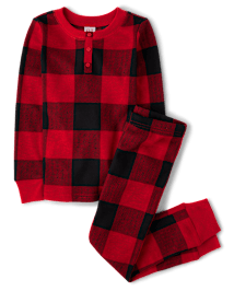 Pyjama Kids Famille assortis carreaux Buffalo Isotherme henley