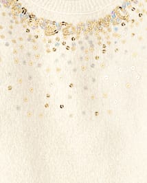 Fille Paillettes Robe chandail
