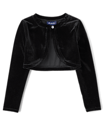 Girls Velour Shrug