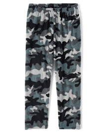 Pantalon de pyjama camouflage en micromolleton pour garçon