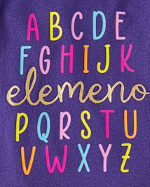 Baby And Toddler Girls Alphabet Graphic Tee