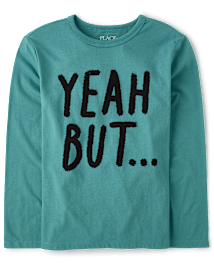 Boys Yeah But Graphic Tee