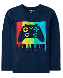 Boys Rainbow Gamer Graphic Tee