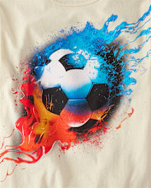 Boys Soccer Ball Graphic Tee