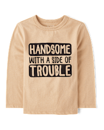 Baby And Toddler Boys Handsome Graphic Tee