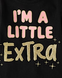 Lot de 3 t-shirts graphiques impertinents pour bébés et petites filles