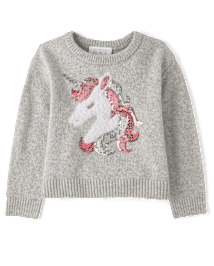 Girls sequin sweater discount
