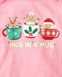 tout-petit, fille de Noël Ensemble de tenue 2 pièces Mug
