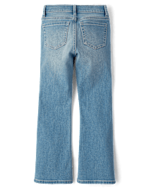 Girls Studded Flare Jeans