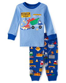 Pyjama en coton ajusté pour bébé et tout-petit garçon
