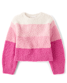 Girls striped sweater store