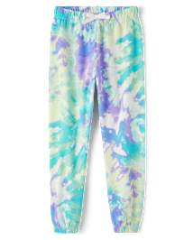 Girls Print Fleece Jogger Pants
