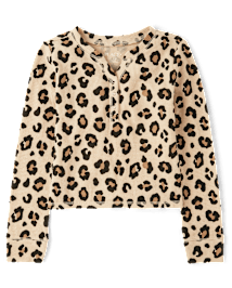 Haut Henley Fille Imprimé Isotherme