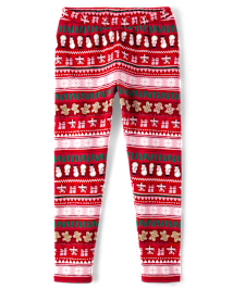 Girls Print Cozy Leggings