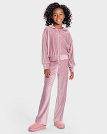 Girls velvet pants hotsell
