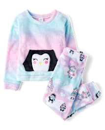 Girls Long Sleeve Penguin Pajamas PINK The Children s Place CA