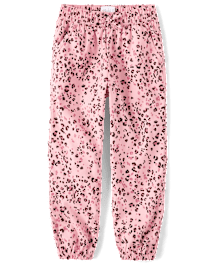 Pantalon de jogging sergé Léopard Fille