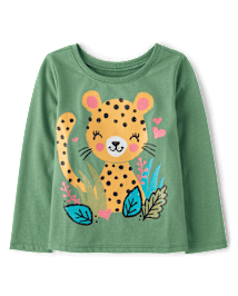 Cheetah Shorts with Mother Graphic Tee main image 1