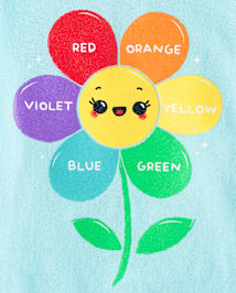T-shirt graphique à fleurs pour bébé et petite fille
