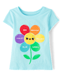 T-shirt graphique à fleurs pour bébé et petite fille